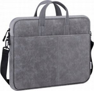 Torba për laptop Defender Solid Leather, 15.6", poliuretan, gri