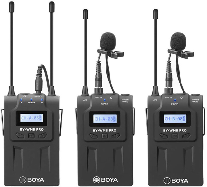 Mikrofon BOYA BY-WM8 PRO-K2, i zi