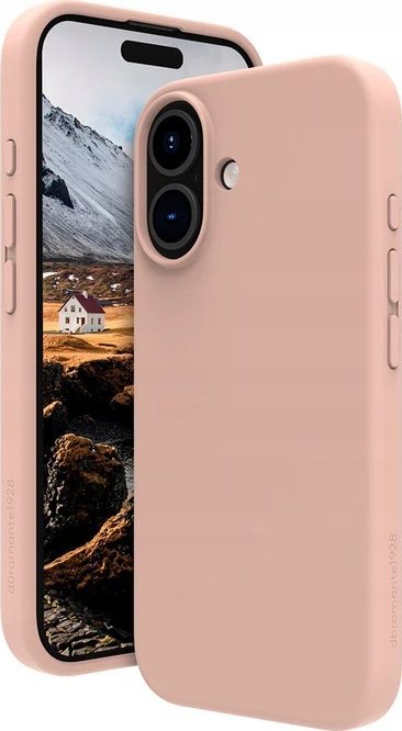 Mbajtëse telefoni DBRAMANTE1928 Monaco, për iPhone 16, rozë Pink Sand