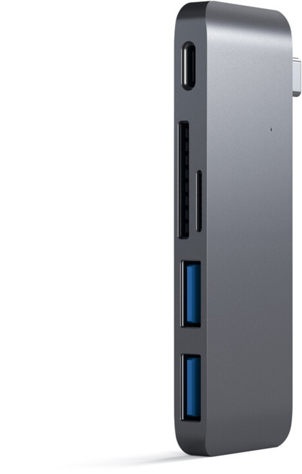 USB Hub Satechi USB-C Passthrough, i hirtë