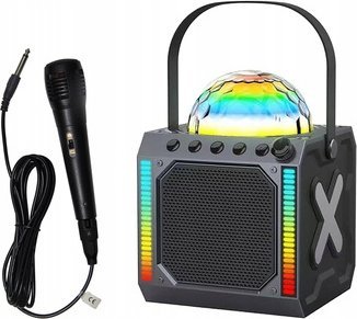 Кутија за музика Денвер BTM-618, 100W, Блутут, со микрофон, црна