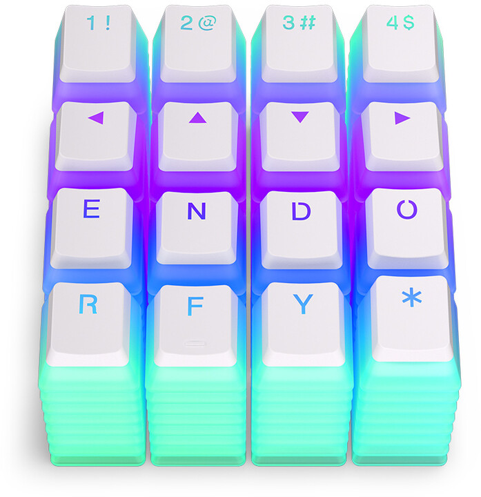 Taste Endorfy KC104, 104 copë, PBT, të bardha