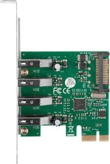 Kartelë PCI Express Lanberg PCE-US3-004, 4x USB 3.1 Gen 1, 5 Gbps, e zezë