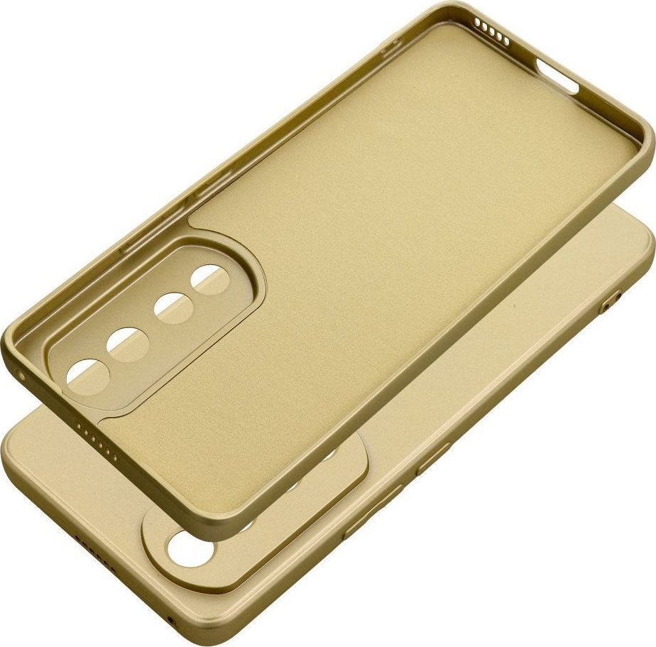 Futrollë metalike Honor 90 Pro 5G, TPU, me mikrofibër, ngjyrë ari