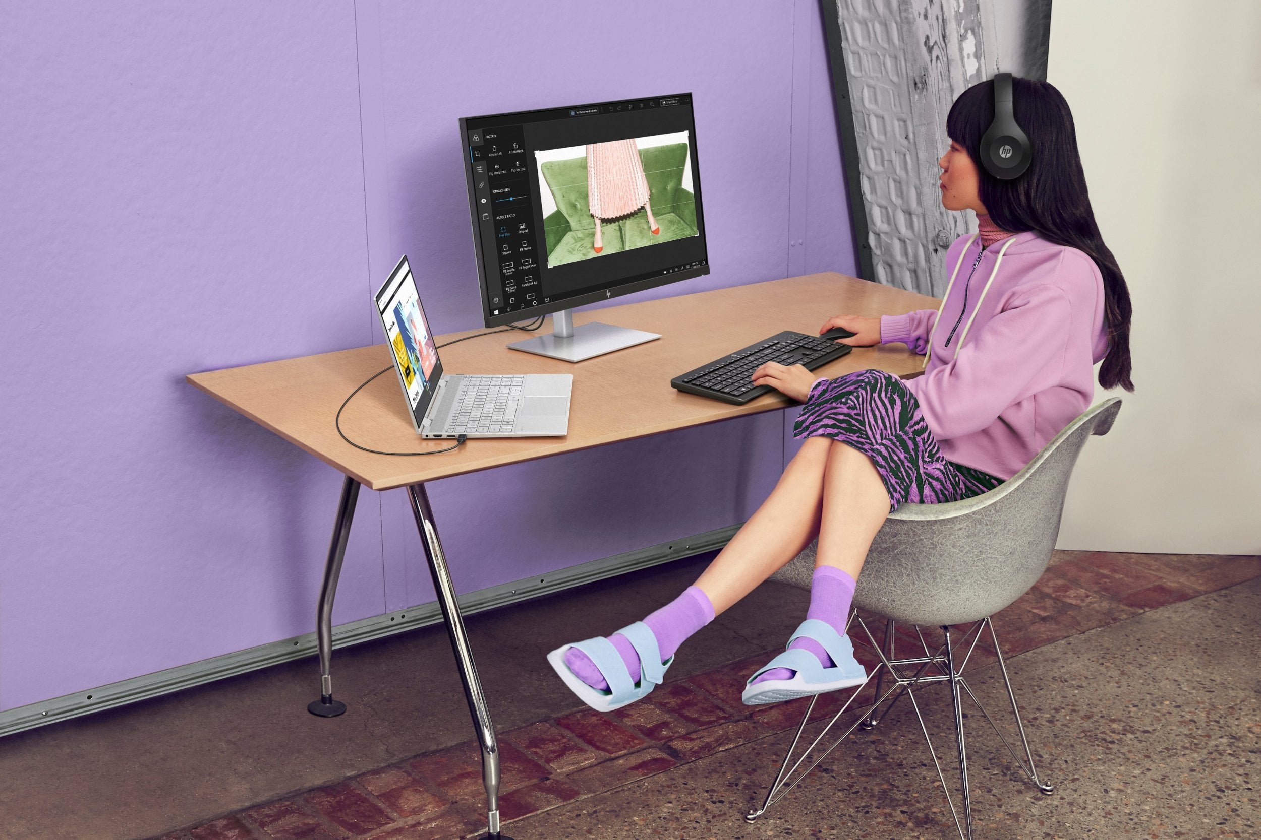 Сет тастатура и глушец без кабел ХП СВЕ, безжичен, ергономски, црн