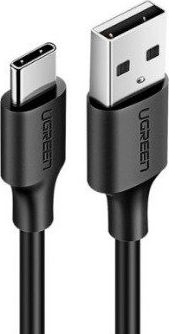 UGREEN USB-A до USB-C кабел, 2 m, USB 2.0 (480 Mbps), 3A брзо полнење, со никелирано покритие, црн