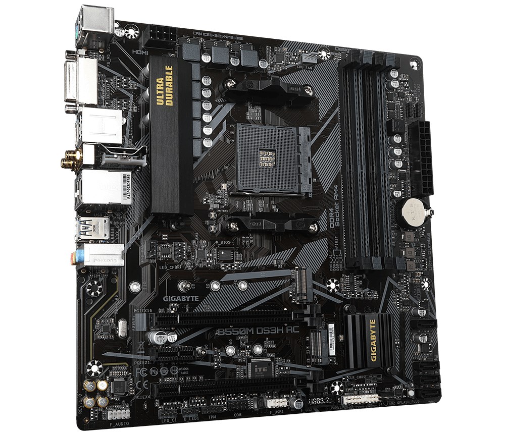 Pllakë amë Gigabyte B550M DS3H Socket AM4 micro ATX AMD  B550