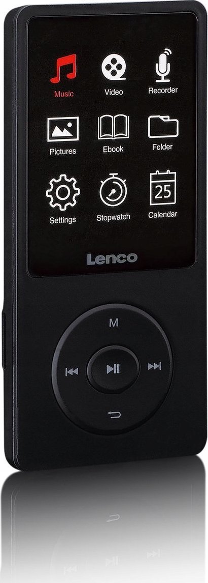 MP4 player Lenco Xemio-669BK, ekran i madh, 8GB, gri