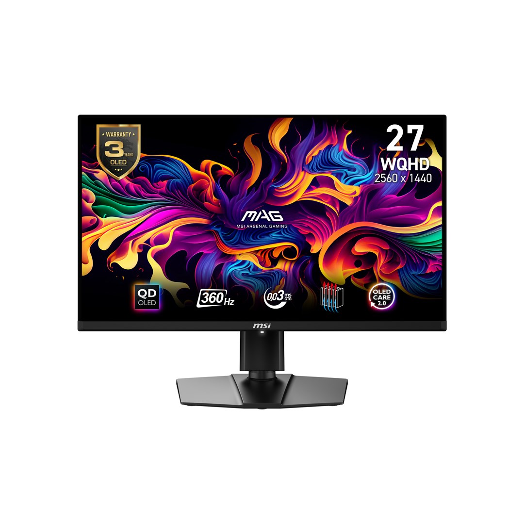 Monitor MSI MAG 271QPX QD-OLED, 27", WQHD, e zezë