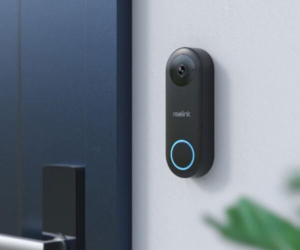 Zile dere me kamera Reolink Video Doorbell D340W, 2K, WiFi, e zezë
