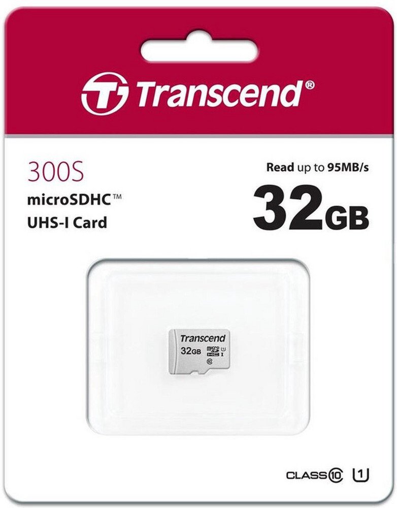 Kartë memorie Transcend MicroSD, 32GB, UHS I U1, me adapter