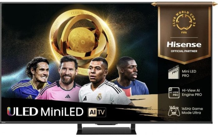 Телевизор Hisense 55U7Q Pro, 55\", 4K ULED Mini LED, Паметен, црн