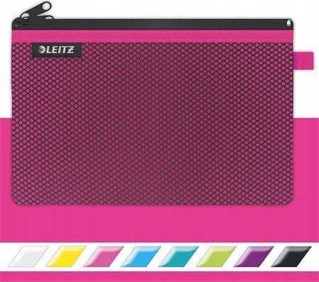 Кутија за пенкала Leitz WOW, 2 џеба, со патент, розова