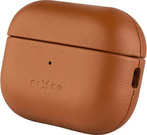 Kuti mbrojtëse FIXED PodsLeather, për AirPods Pro 2 USB C, me MagSafe, kafe