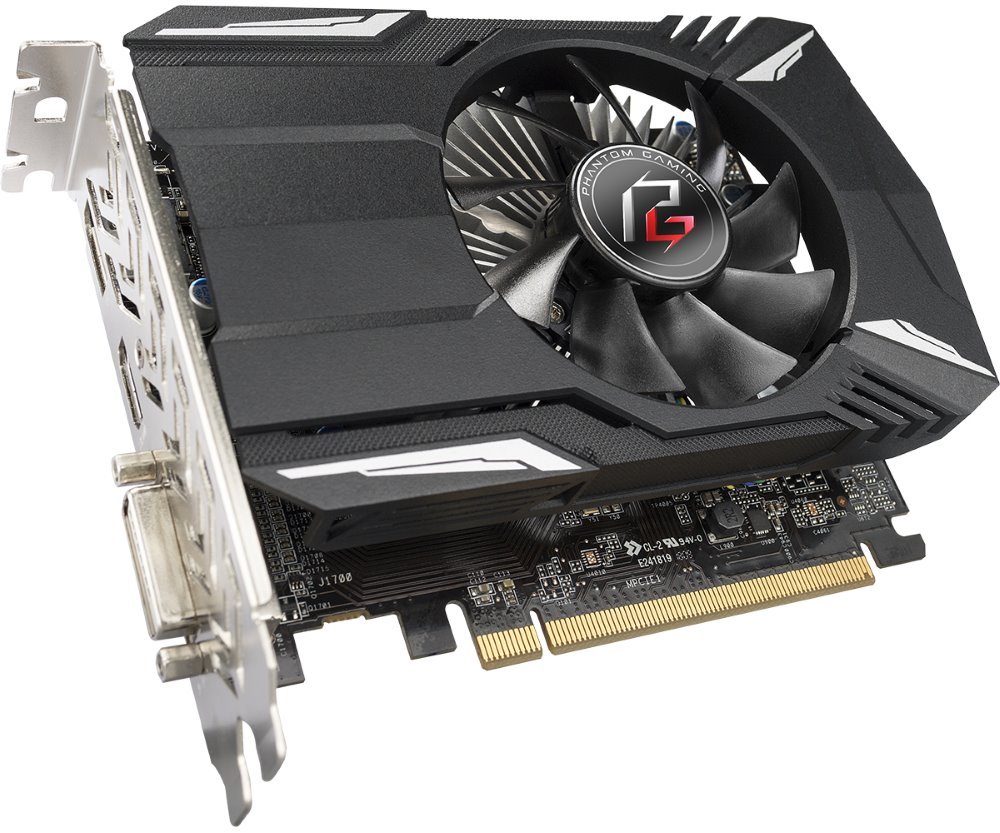 Kartelë grafike ASRock Phantom Gaming Radeon RX550, 4GB GDDR5, e zezë
