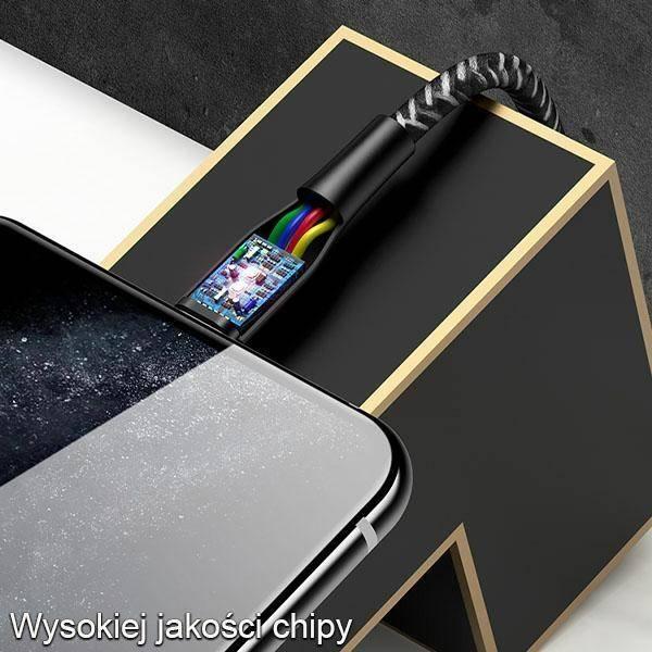 Kabllo USB Usams USB-A në Lightning, 2 m, 2A, e kuqe