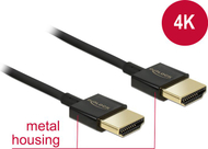Kabllo Delock HDMI - HDMI, 1.5m, e zezë
