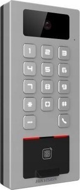 Terminal kontrolli aksesi Hikvision DS-K1T502DBFWX-C, kamerë 2MP, IP65 IK09, gri