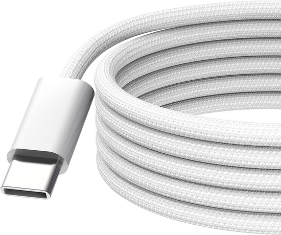 Kabllo karikimi Cubenest USB C në USB C, 60W, 1 m, 2 copë, e bardhë