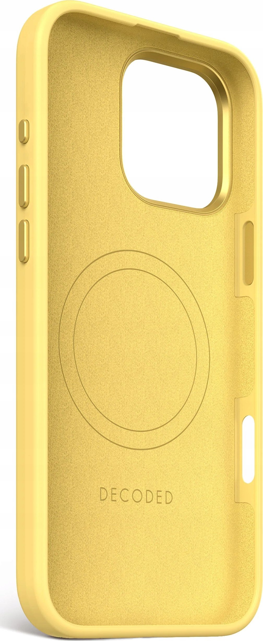 Mbulesë telefoni Decoded AntiMicrobial Silicone me MagSafe për iPhone 16 Pro Max, e verdhë