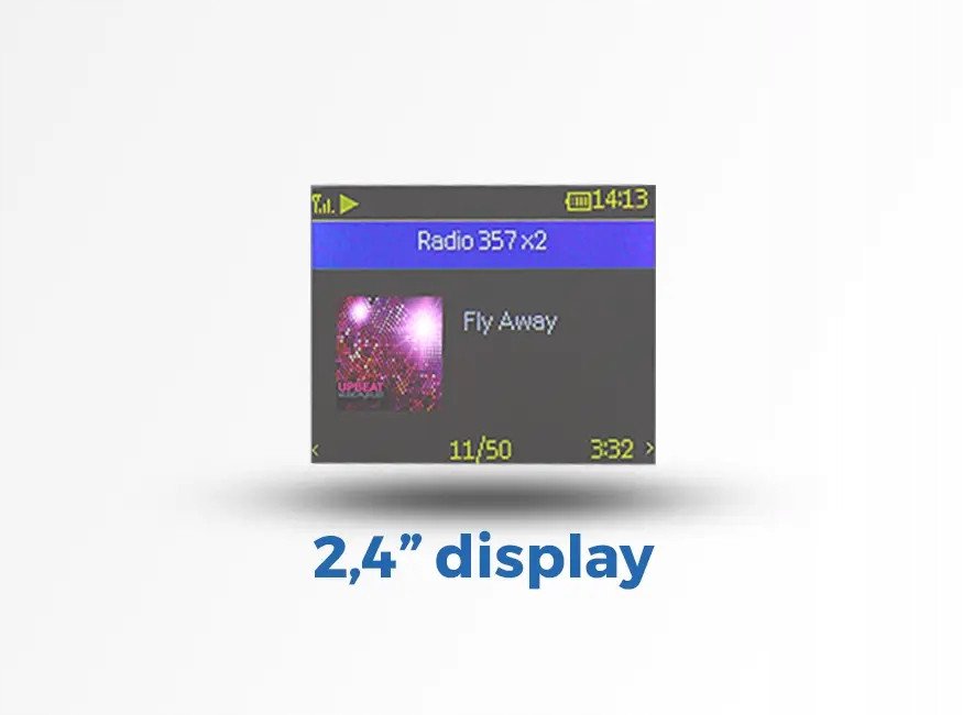 Radio Orava Internet DAB FM, ekran 2.4", Bluetooth, e zezë