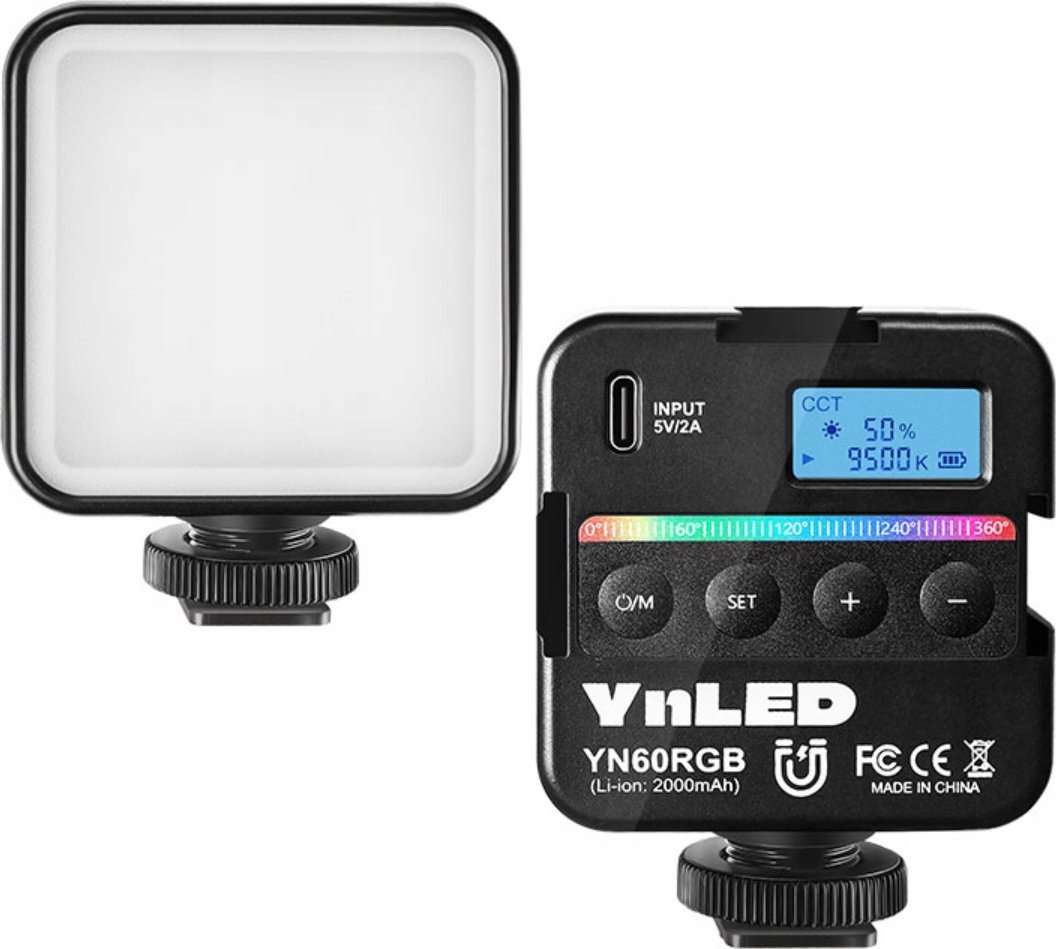 Dritë video Yongnuo YN60RGB, RGB, për DSLR, e zezë