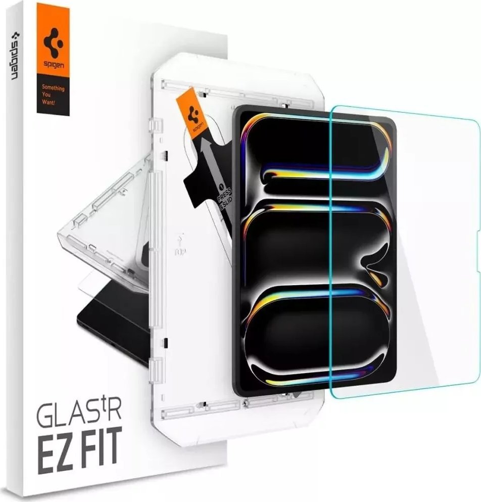Mbrojtëse ekrani xham i kalitur Spigen GlasTR EZ Fit, për iPad Pro 13" M4 2024, 9H, transparente