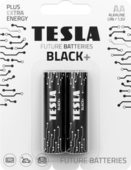Bateri alkaline TESLA AA BLACK+, LR06, paketim 2 copë