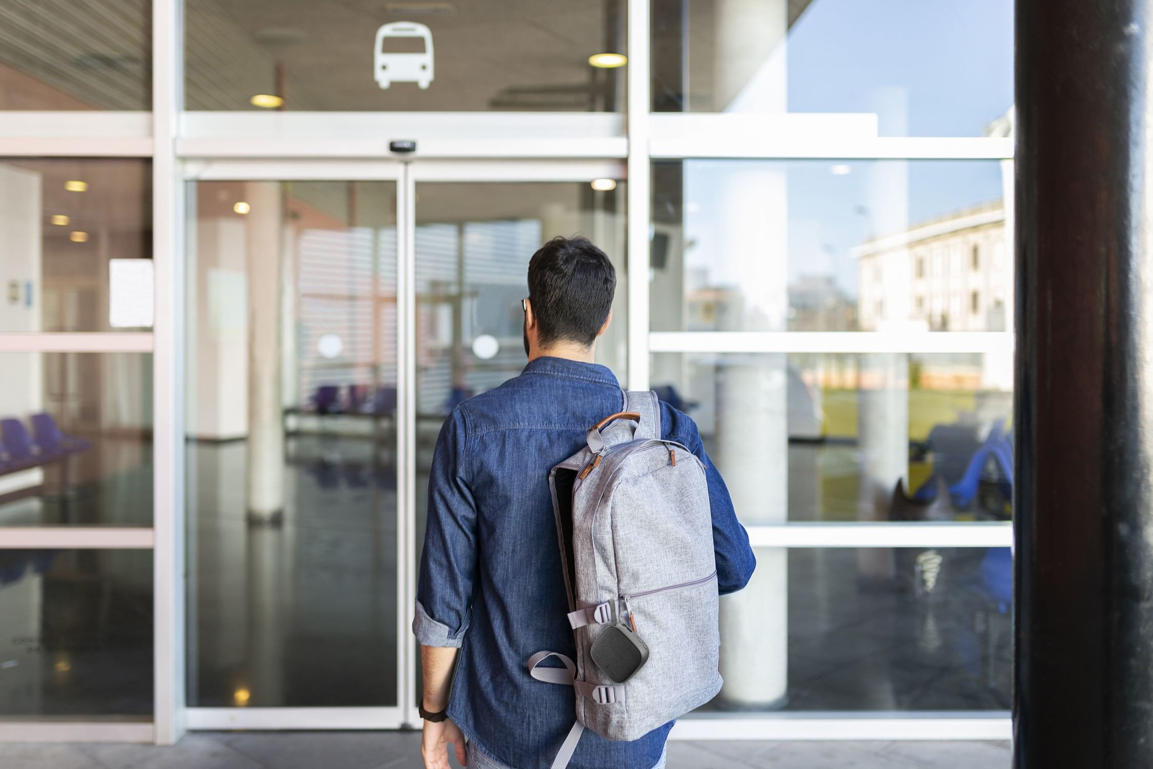 Altoparlant Bluetooth Cellularline Music and Sound Mini, pa tela, portabël, i zi