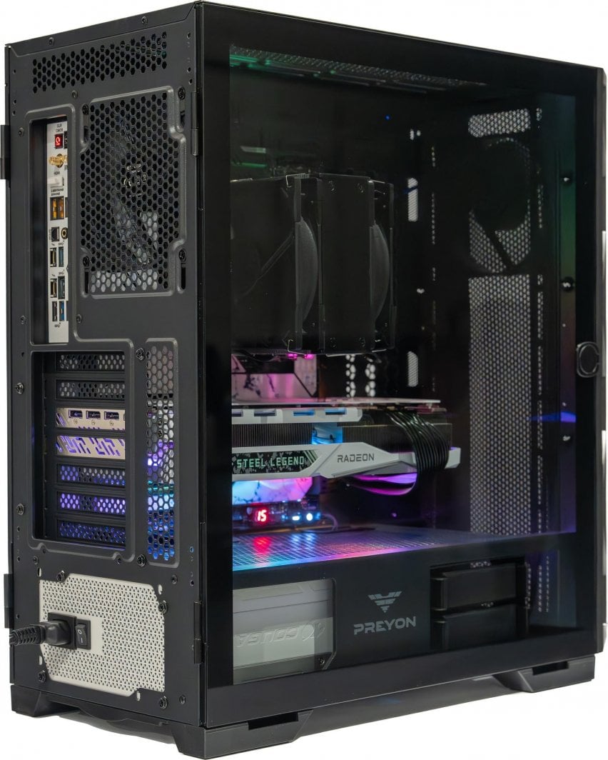 Kompjuter PREYON Nest PRO 800, Intel Core i5-13400F, 32GB RAM, 512 GB M.2 PCIe, RTX 4070, Windows 11 Home, i zi