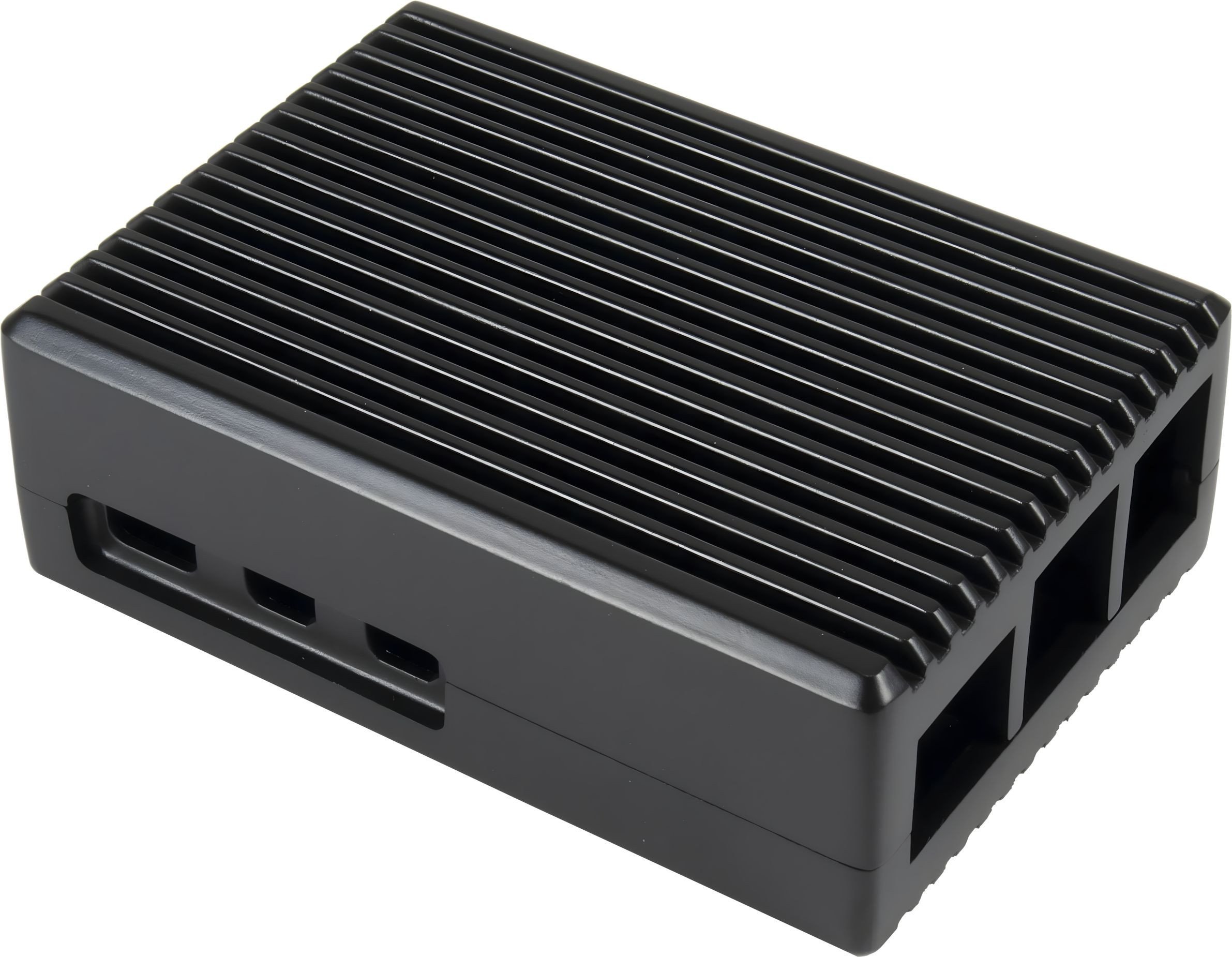 Алуминиумска кутија за мини компјутер ODS 739, за Raspberry Pi 5, црна