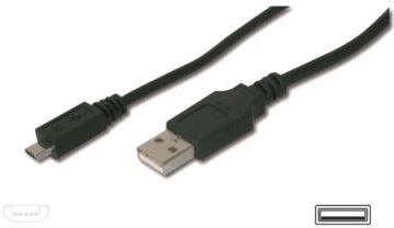 Kabllo mikro USB Assmann, e zezë