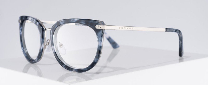 Syze kompjuteri Gunnar Lahti Poseidon Clear, lente kundër dritës blu, kornizë plastike, transparente