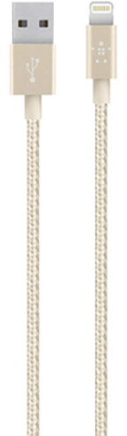 Kabllo e të dhënave Belkin MIXIT UP me lidhës Lightning, 15cm, e artë