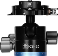 Kokë tripodi Sirui KS-20 Ball Head, kapacitet 18kg, alumini, e zezë