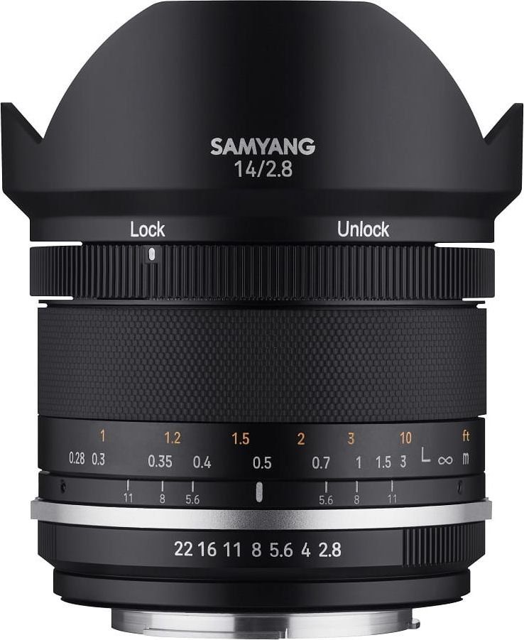 Objektiv Samyang Sony E 14mm F2.8 MF MK2, ultra i gjerë, për full frame, i zi