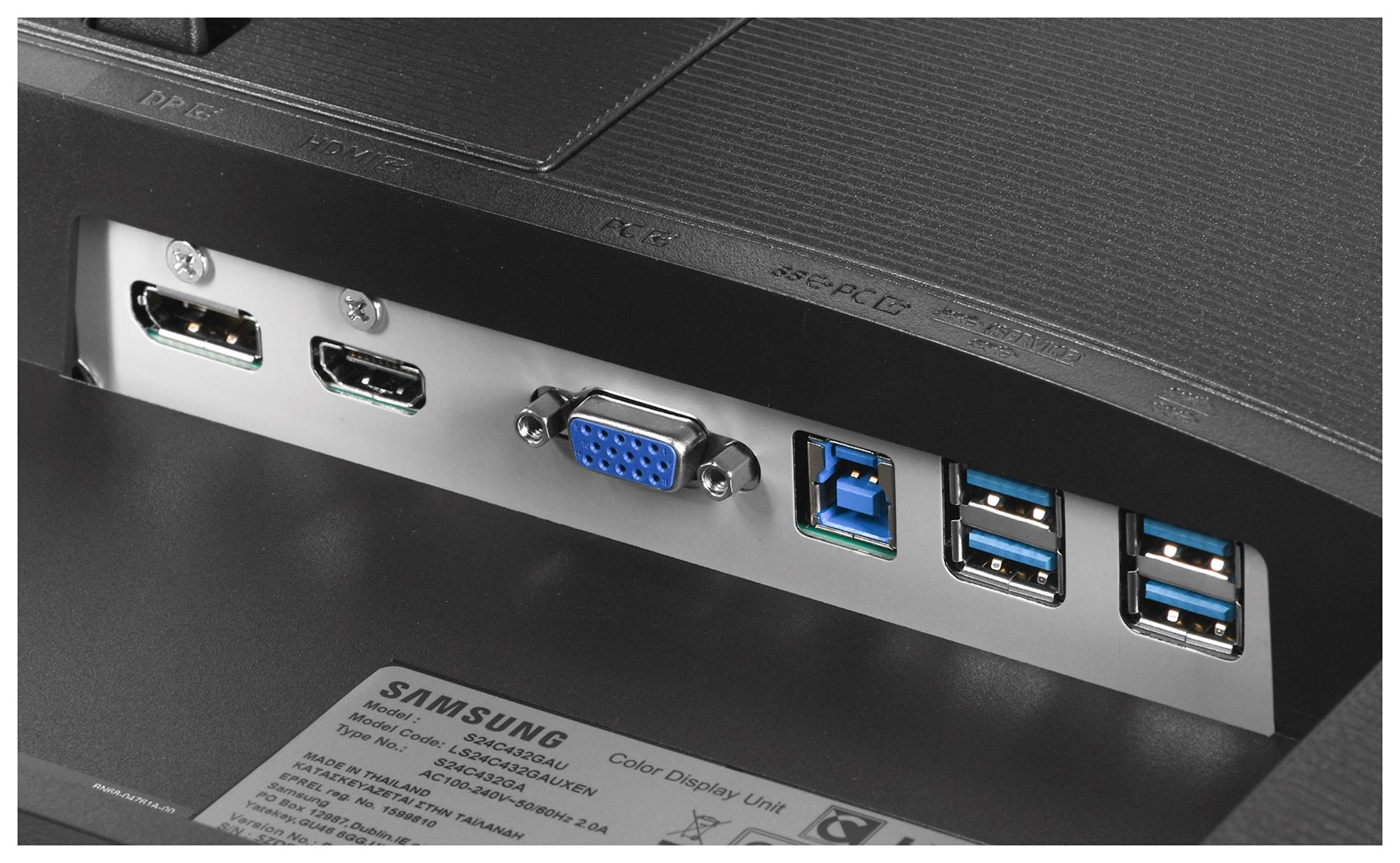 Monitor Samsung LS24C432GAUXEN, 24", 1920 x 1080, Full HD, 100 Hz, i zi