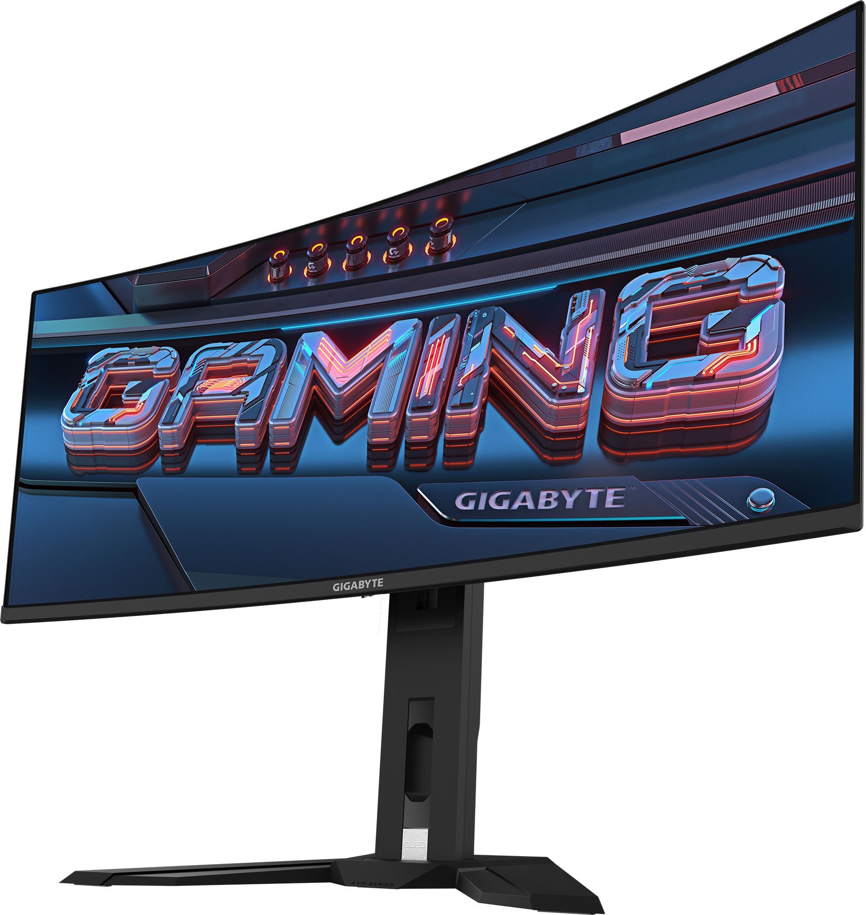 Monitor gaming GIGABYTE MO34WQC, 34" OLED i lakuar, WQHD 175Hz, i zi