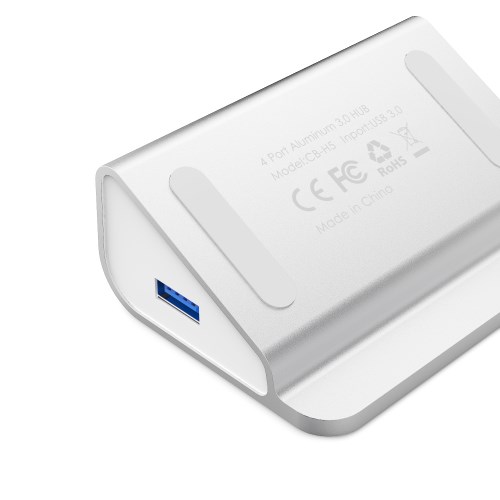 USB HUB Aukey CB-H5, 4x USB 3.0, 5Gbps, i argjendtë