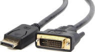 Kabllo Gembird DisplayPort - DVI-D, 3m, e zezë