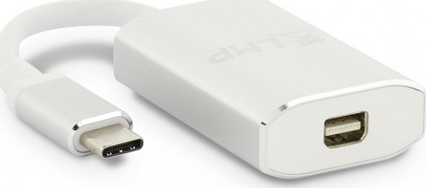 Adapter USB-C në Mini DisplayPort LMP, 15cm, 4K, i bardhë