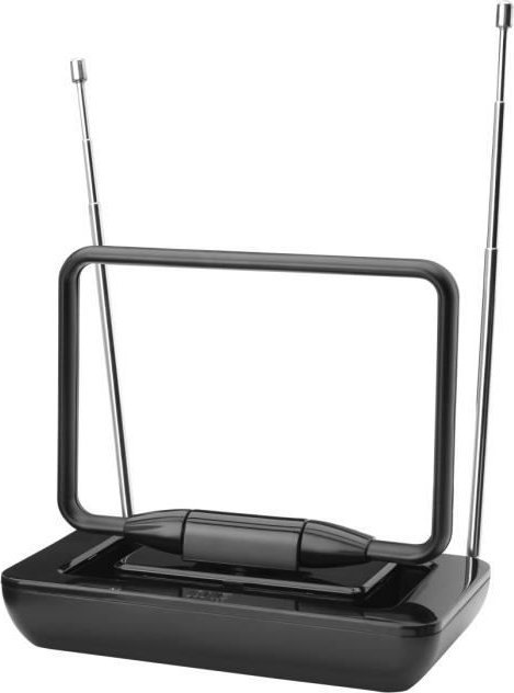 Antene e brendshme TV One For All SV 9125, DVB T T2 dhe DAB DAB+, e zezë