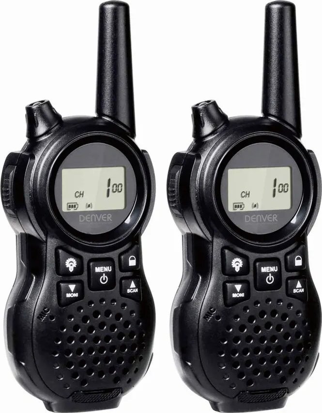 Walkie talkie Denver WTA-446, set me 2 paisje, 8 kanale, i zi