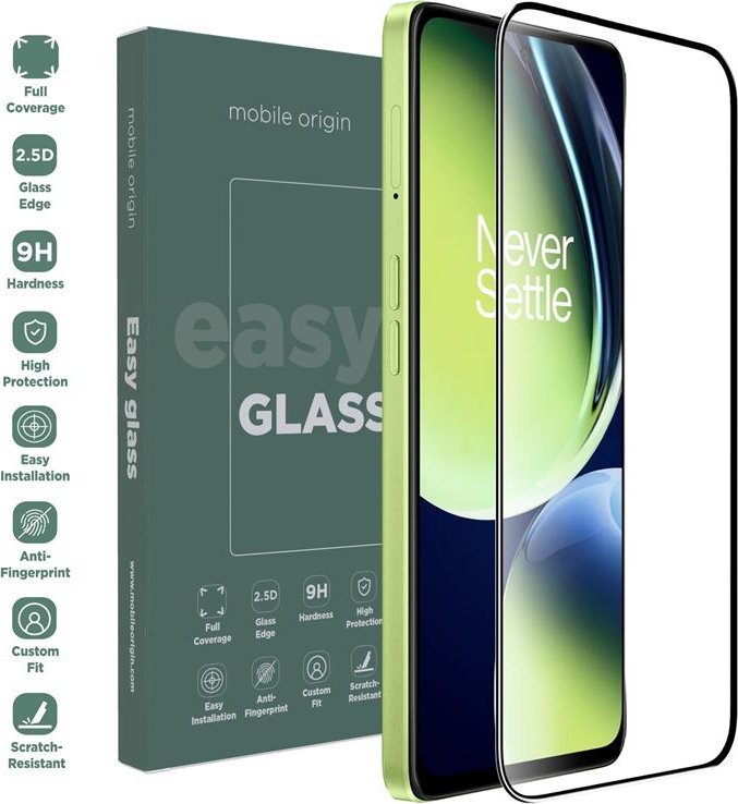 Xham mbrojtës Mobile Origin EasyGlass për OnePlus Nord CE3 Lite 5G, Double Strong, transparent