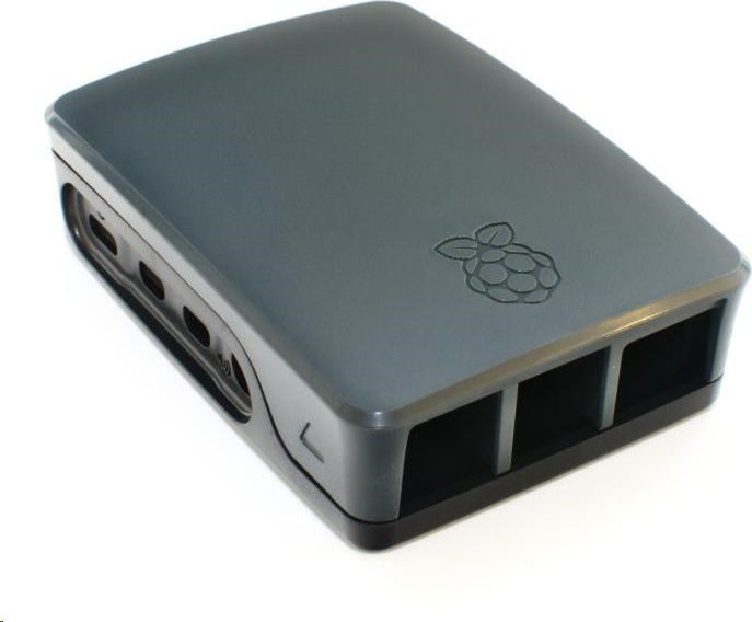 Kuti Raspberry Pi Case, për 4B RB-CASEP4+06B, e zezë