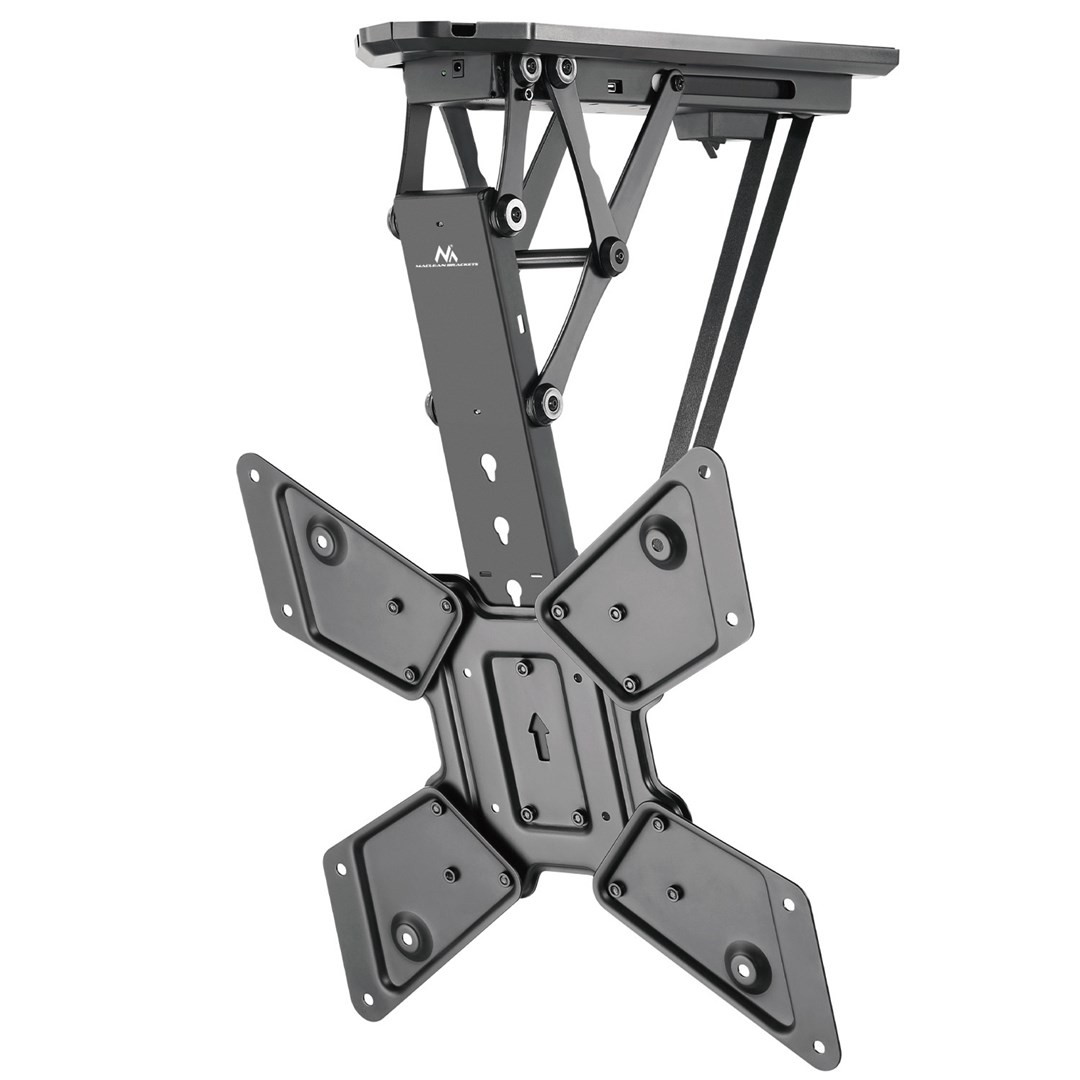 Mbajtëse për TV Maclean në tavan, 23"-55", 30kg, e zezë