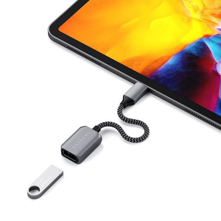 Përshtatës Satechi USB-C - USB-A 3.0, i hirtë