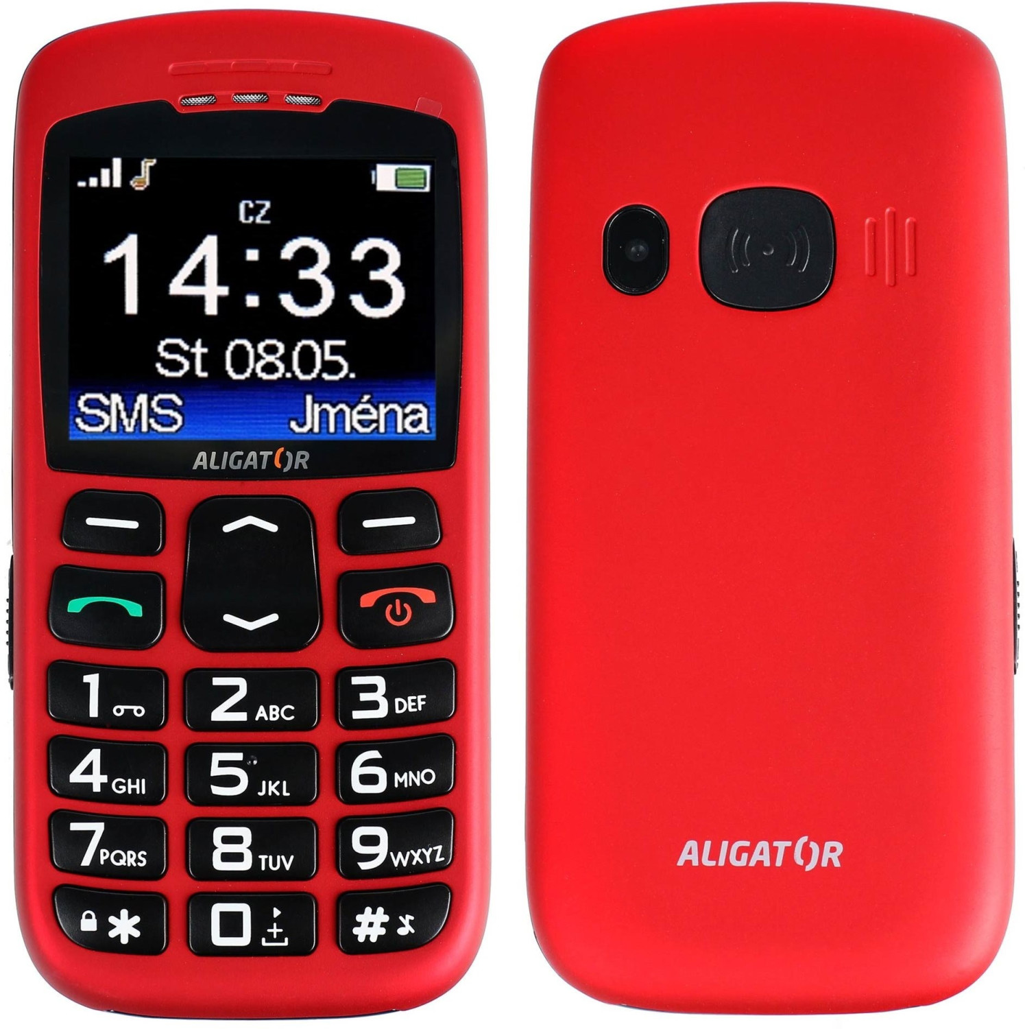 Telefoni Aligator A670 Senior, 2.2", buton SOS, i zi
