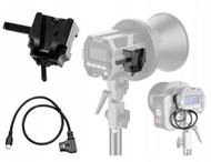 Сет адаптер V-Mount Colbor VM2-KIT, за светла CL60 CL100X, кабел D-Tap во Type-C, црн