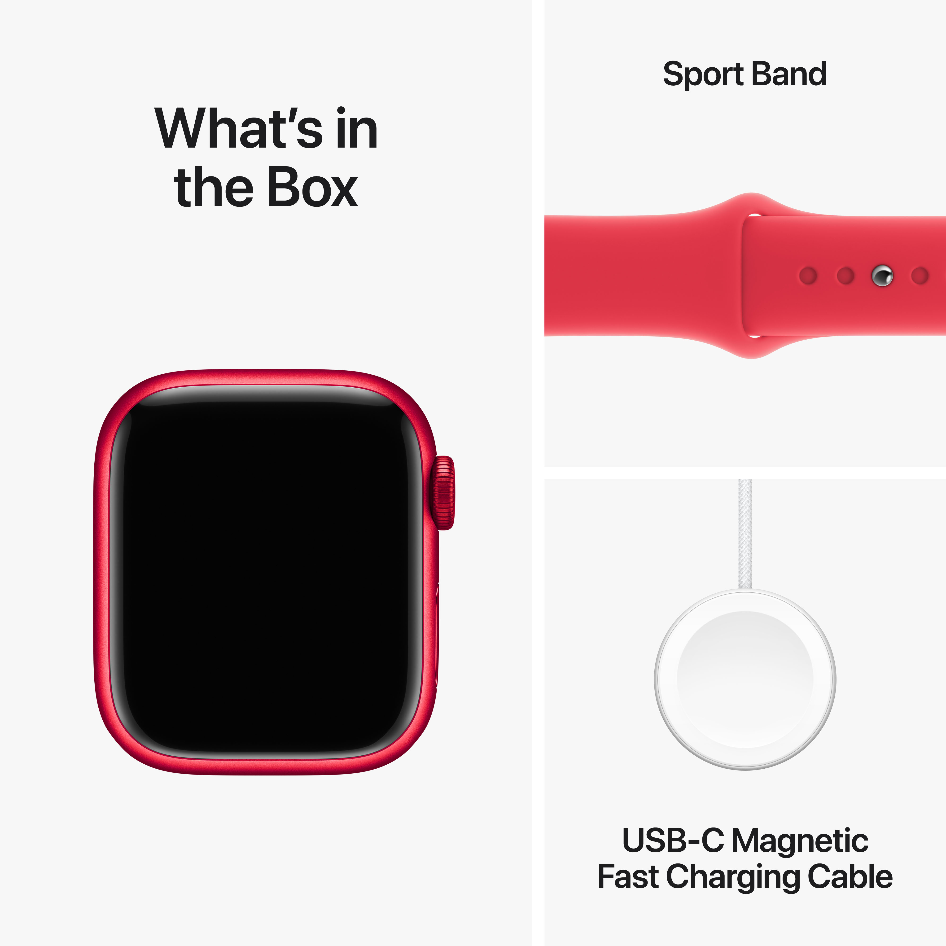 Apple Watch Series 9, 41mm, (PRODUCT)RED Aluminium Case me (PRODUCT)RED Sport Band, S/M